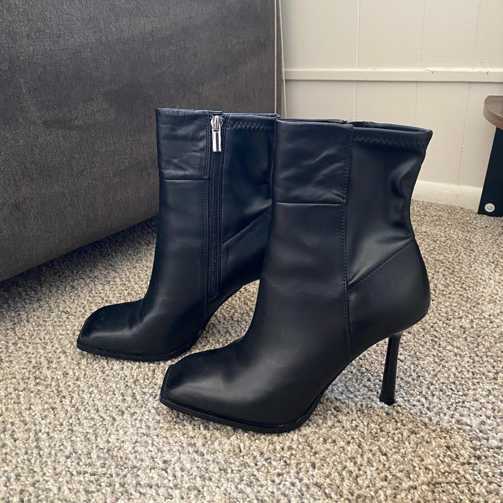 Aldo Maesrhun Black Leather Ankle Boot
